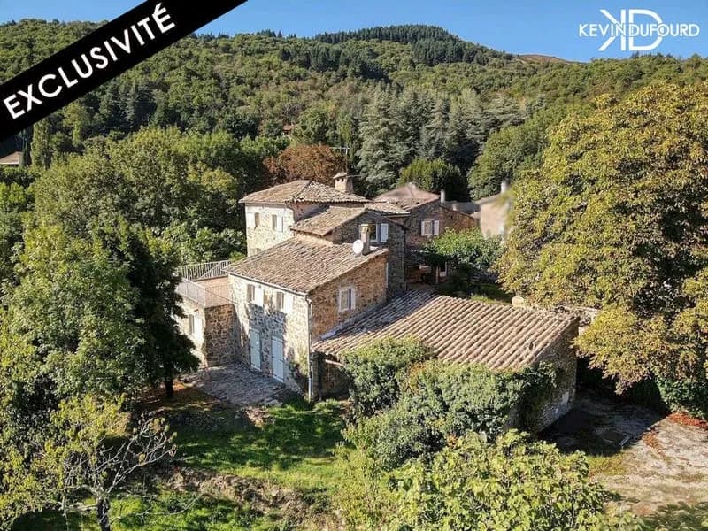 Ensemble immobilier de 300m² avec un terrain de 1,2 ha à - Photo 1