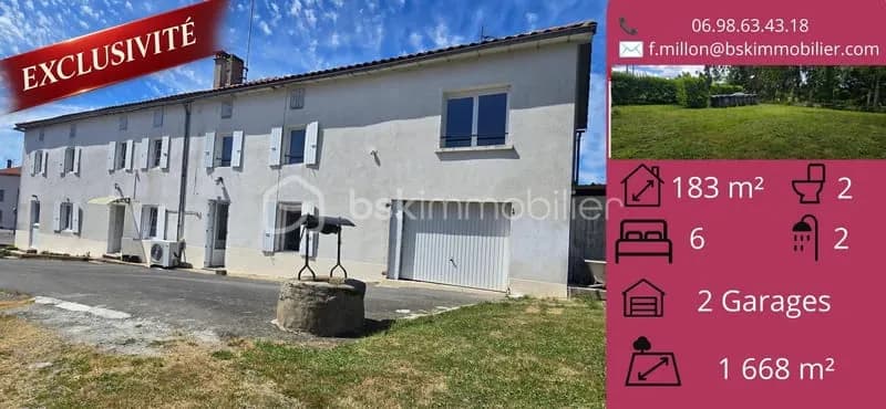 EXCLUSIVITÉ - ENSEMBLE IMMOBILIER DE 201 M² ENVIRON AVEC DEUX MAISONS INDÉPENDANTES - LARGEASSE - Photo 1