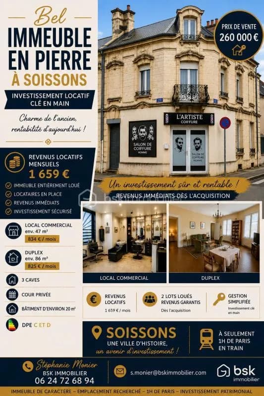 IMMEUBLE DE RAPPORT LOUE RENTABILITE IMMEDIATE 1 h de PARIS - Photo 1