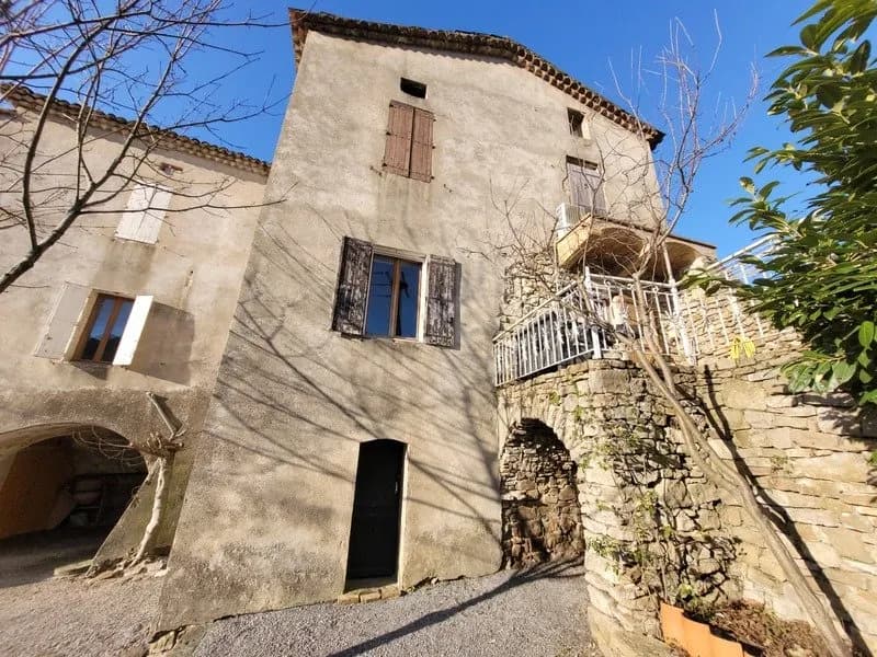 Dpt Gard (30), à vendre SAINT FLORENT SUR AUZONNET idéal investisseur immeuble de rapport à rénover 220 m² environ et terrain 1085m² - Photo 1