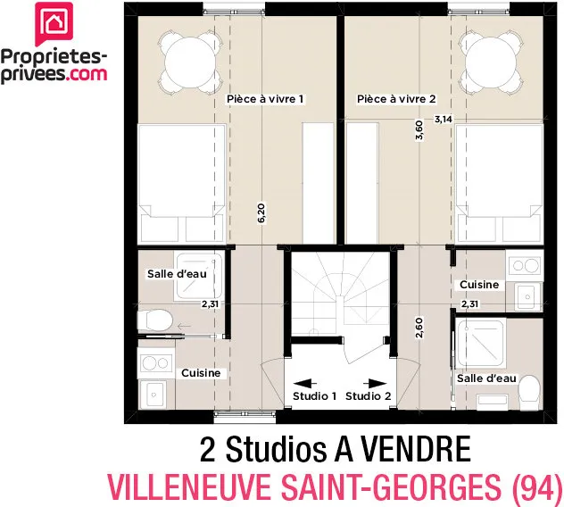 1 Lot 28M2 - 2 Appartements de 14M2 - 94190 - VILLENEUVE- SAINT-GEORGES - Photo 1