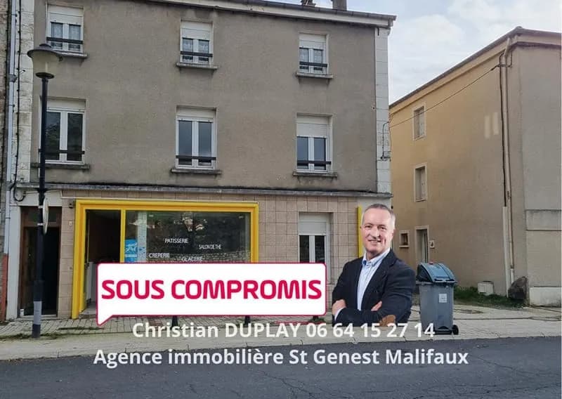 SOUS COMPROMIS Dunières Centre 43220 immeuble pas de porte, trois appartements - Photo 1