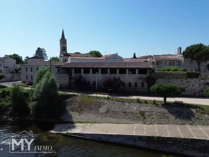 PORT SAINTE FOY ET PONCHAPT : Ensemble immobilier de caractère avec vue sur la Dordogne - Photo 1