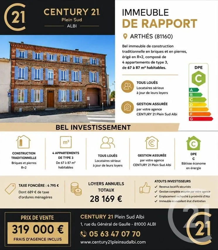 Immeuble de rapport 322 m² - Photo 1