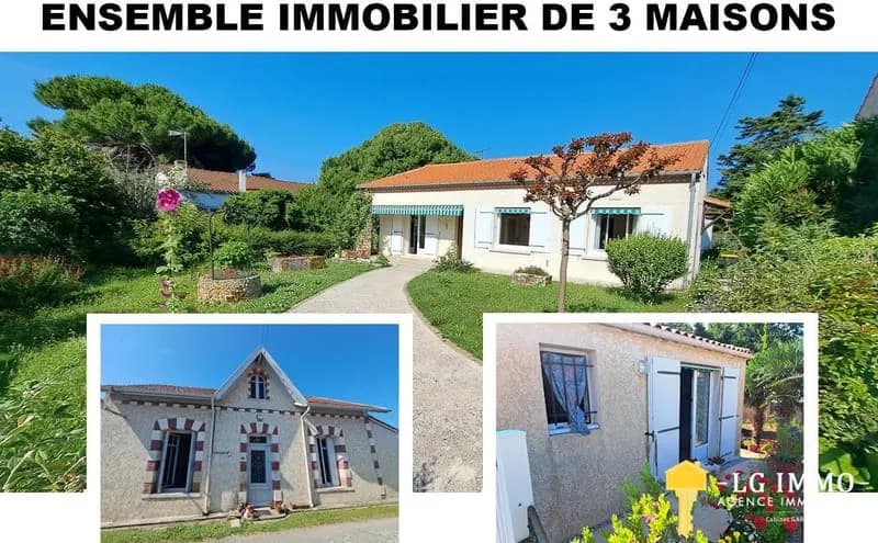 Coeur de ville, ensemble immobilier de 3 maisons sur 1285m2 - Photo 1