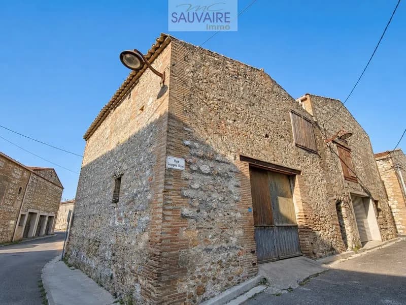Torreilles Bâtiment à réhabiliter avec permis pour une mai - Photo 1