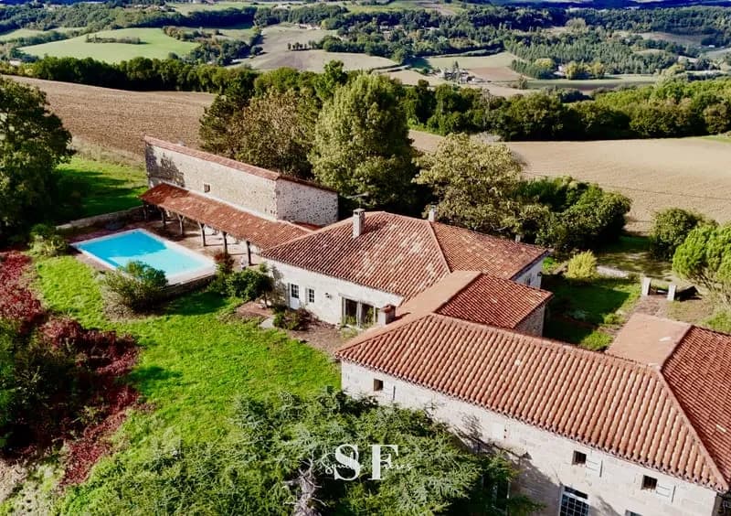 AUX PORTES D'AGEN - ENSEMBLE IMMOBILIER EN PIERRES AVEC VUE - Photo 1