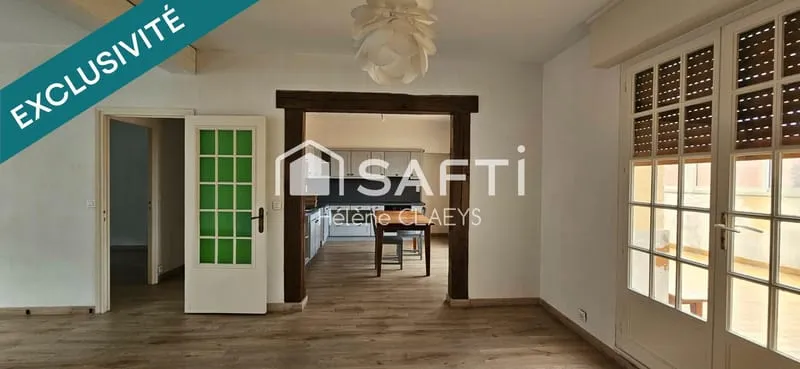 Immeuble avec salle de fitness de 440m² louée 1 667€ par mois, appartement de 78m² libre, grenier de 60m² aménageable - Photo 1