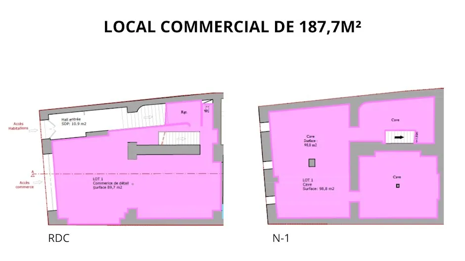 Immeuble 187 m² - Photo 1