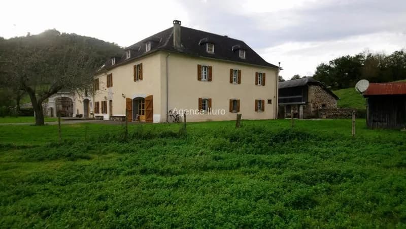 Proximite Oloron - Ensemble Immobilier Avec Terres Agricoles Et Bois - - Photo 1