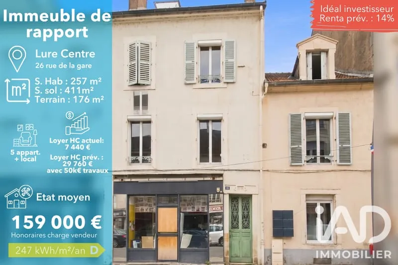 Immeuble 411 m² - Photo 1