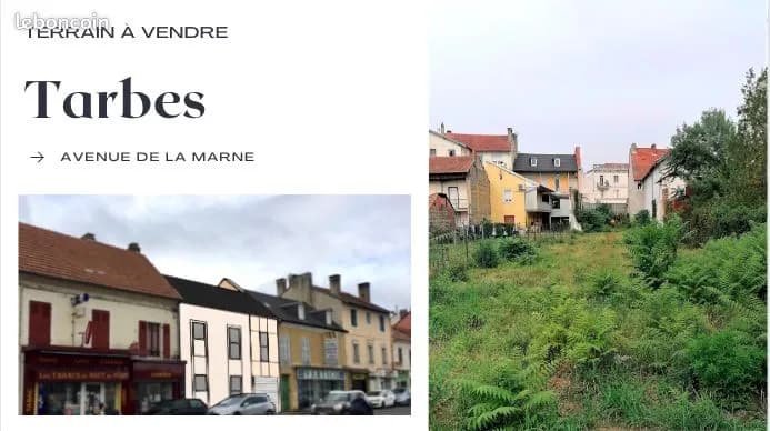 Terrain 911 m² Tarbes - Photo 1