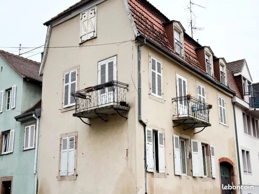 Vente | Immeuble | 7p | 5ch | 132.80 m² | Sélestat | Balcon - Photo 1
