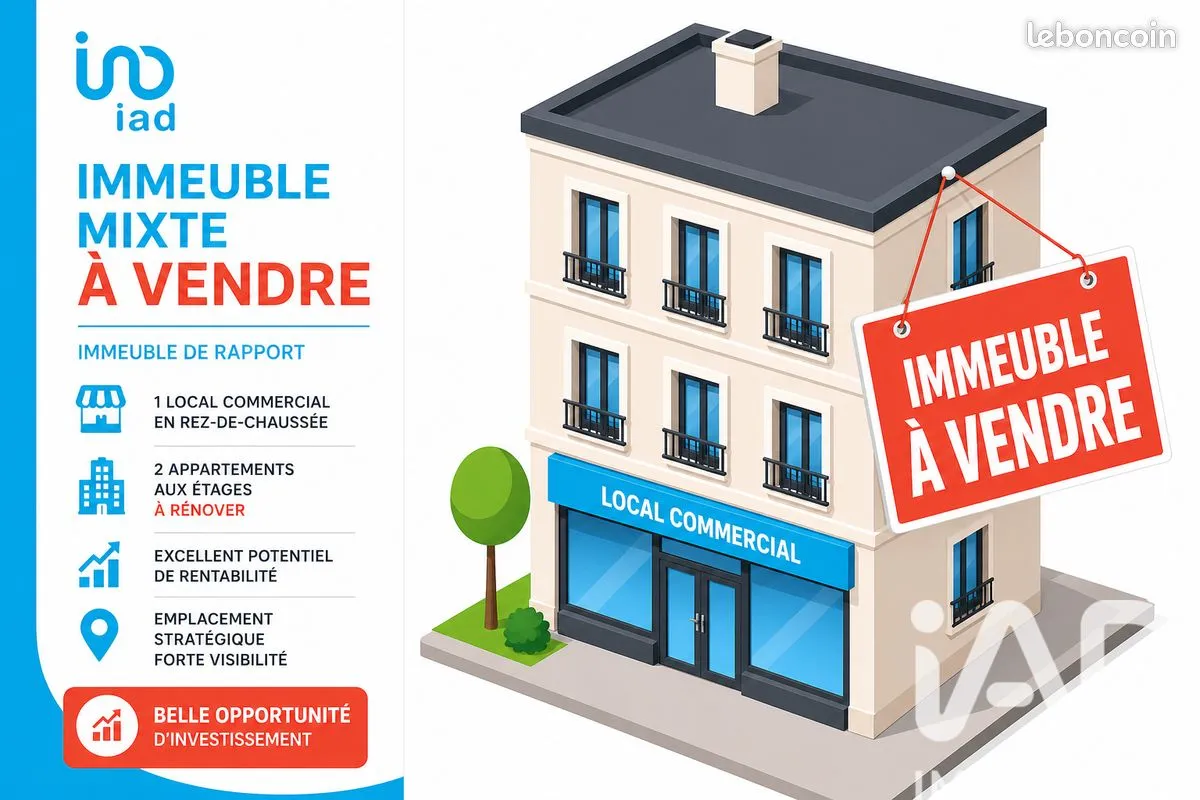 Immeuble de rapport 3 pièces 100 m² - Photo 1