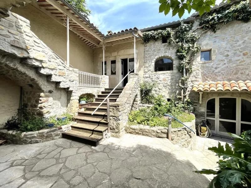 Exclusivité Rare à Vallon Pont D'Arc Tènement immobilier en pierre avec vue panoramique - Photo 1