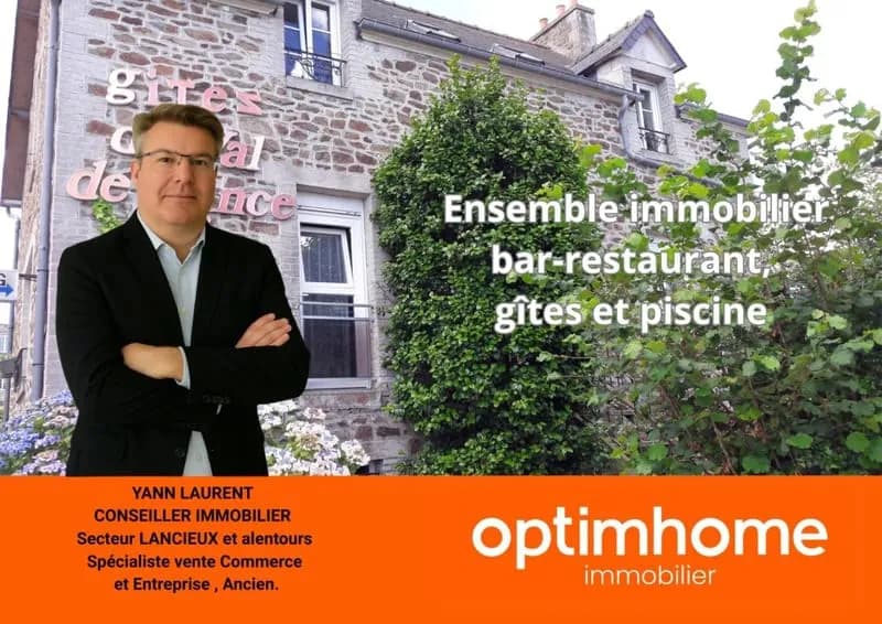 Ensemble immobilier avec bar-restaurant, gîtes et piscine - fort potentiel touristique Proche de DINAN (22) - Photo 1