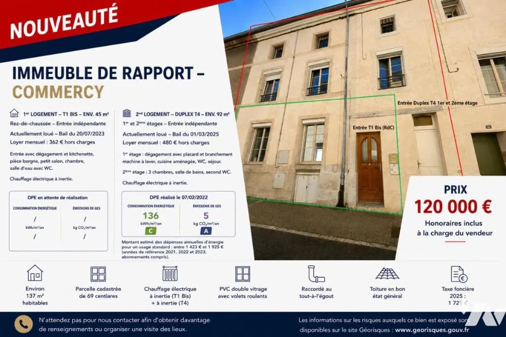 Immeuble de rapport 135 m² - Photo 1