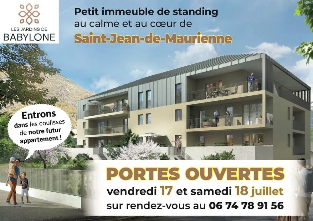 NOUVEAU ! LES JARDINS DE BABYLONE PETIT IMMEUBLE NEUF AU CALME ET AU COEUR DE SAINT JEAN DE MAURIENNE Situé en coeur de ville, dans un quartier calme, ensoleillée et à proximité immédiate de tous les commerces et services Venez découvrir ce très beau Pr - Photo 1