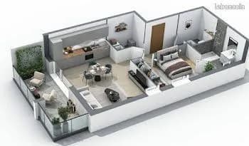 2/3 pièces récent avec terrasse immeuble bourgeois - Photo 1