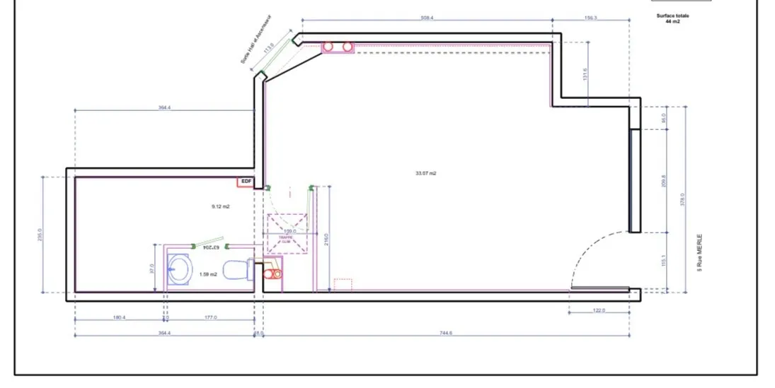 CANNES CENTRE INVESTISSEMENT MURS NEUF LIBRE 43,39M2 SUD PARKING - Photo 1