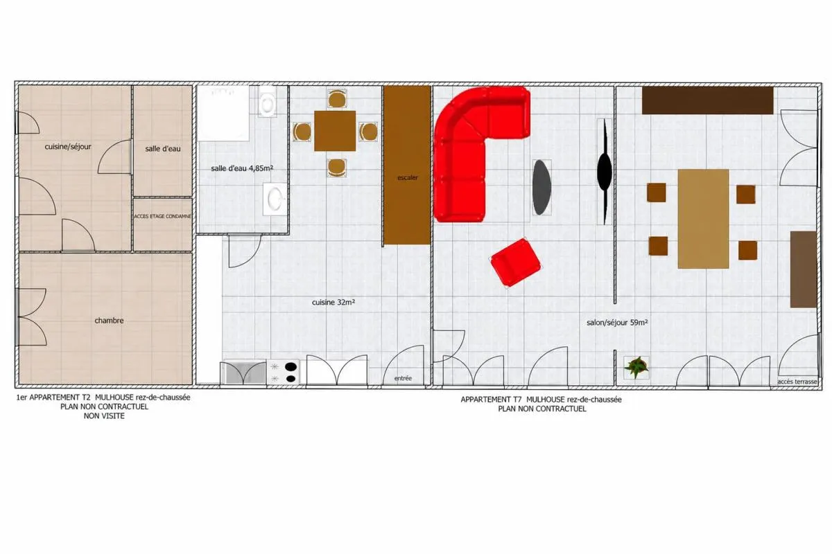 Immeuble rénové avec 3 appartements à Mulhouse - Photo 1