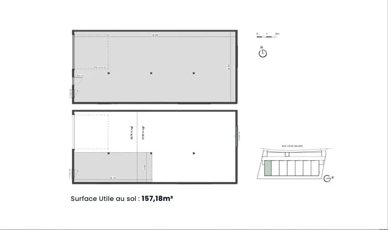 Immeuble industriel 157 m² - Photo 1