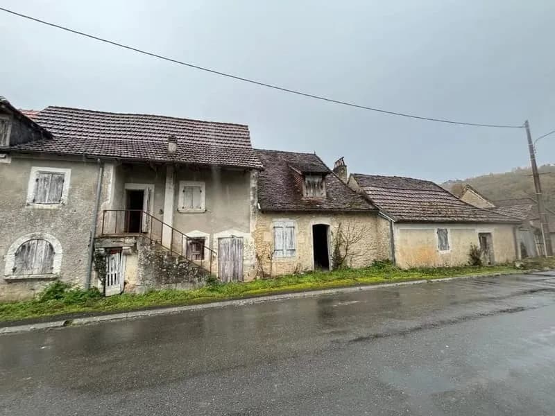 🏡 Ensemble immobilier en pierre à rénover - Cubjac - Photo 1