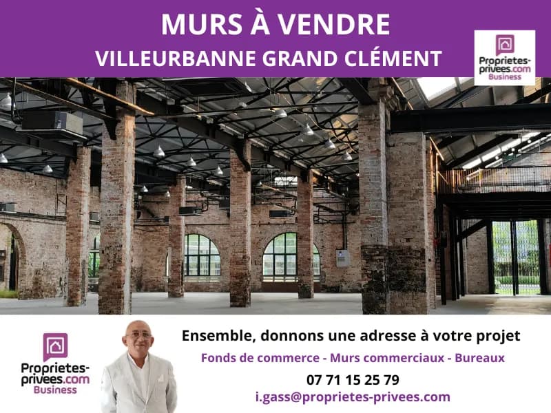 VILLEURBANNE GRANDCLÉMENT : LOFT OU ATELIER 97M2 AVEC CAVE - Photo 1