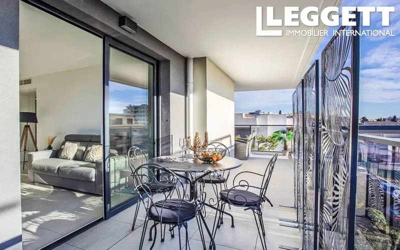 Cros de Cagnes - Immeuble neuf, lumineux 2 pièces, terrasse, garage - Photo 1