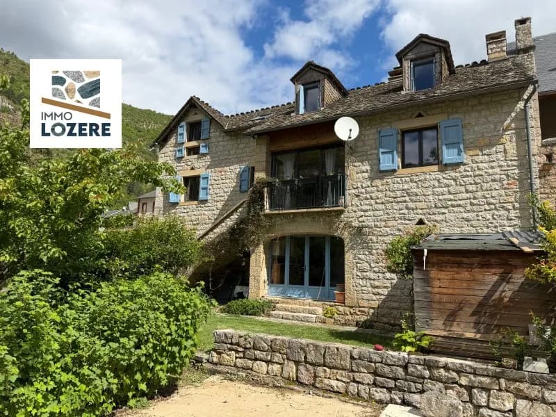 EXCLUSIVITE 148: Sainte Enimie, Immeuble de charme avec 3 gites et jardin au bord du Tarn. - Photo 1