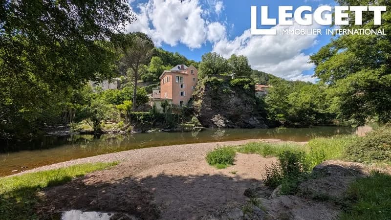 AVEYRON St-Sernin-sur-Rance, ensemble immobilier:Moulin ancien accès , rivière maisons ,4 logements terrains - Photo 1