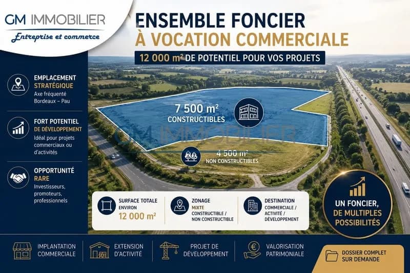 Foncier commercial de 12 000 m2 avec fort potentiel de développement - Photo 1
