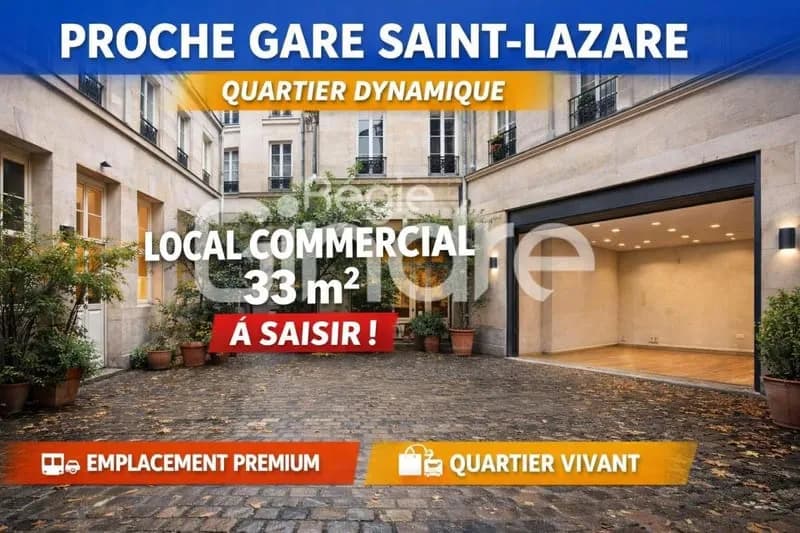 Vente - Local commercial - 34,40 m² - 145 000 € - PARIS 9E - Photo 1
