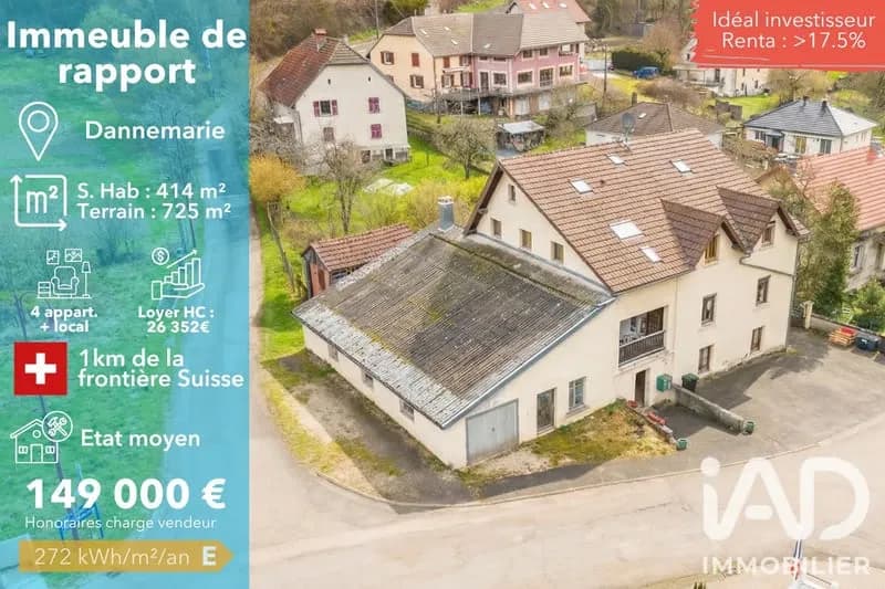 Vente Immeuble 414 m² - Photo 1