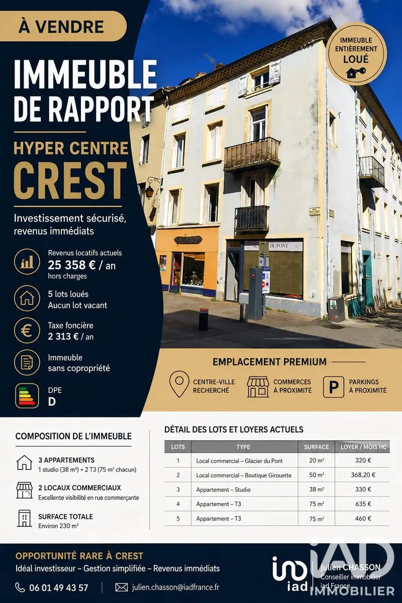 Vente Immeuble 230 m² - Photo 1